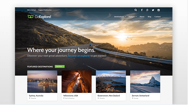GoExplore tema wordpress agenzie viaggio