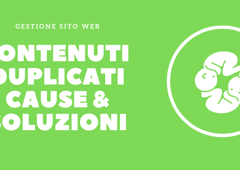 contenuti duplicati di un sito web