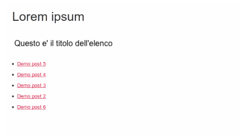 elenco post con titolo shortcode