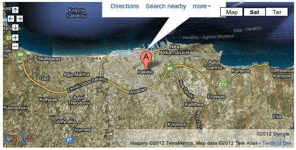 mappa google generata con shortcode