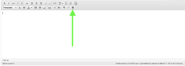 tiny mce pulsante shortcode