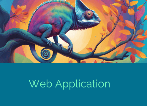 rappresentazione di una Web Application attraverso un camaleonte