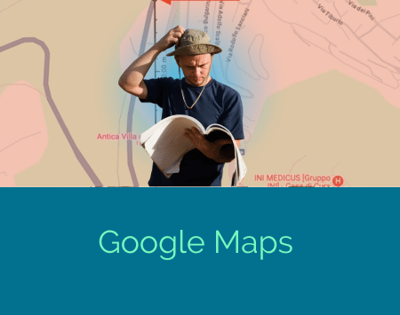 Persona smarrita all'interno di Google Maps