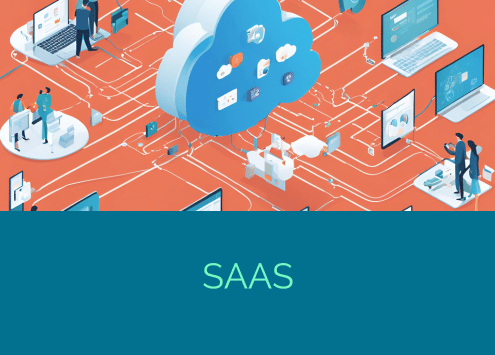 immagine che illustra gli attori coinvolti nel modello SAAS