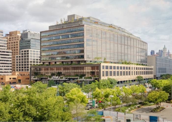 L'edificio per uffici di Google a New York City ospita il suo più grande team di vendita pubblicitaria.